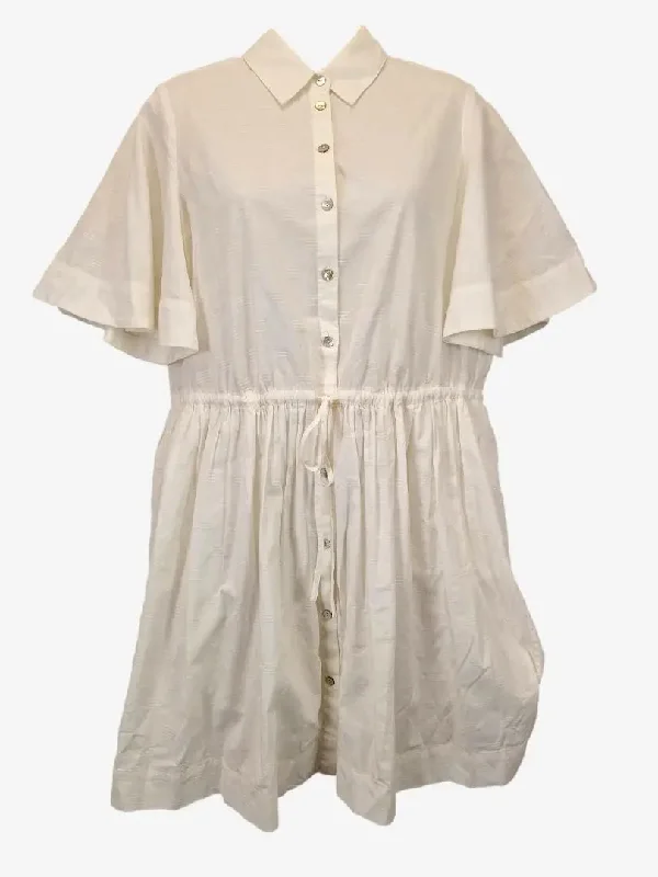 Witchery Breezy Cotton Flutter Sleeve Mini Dress Size 10 Classic Floral Mini Dress