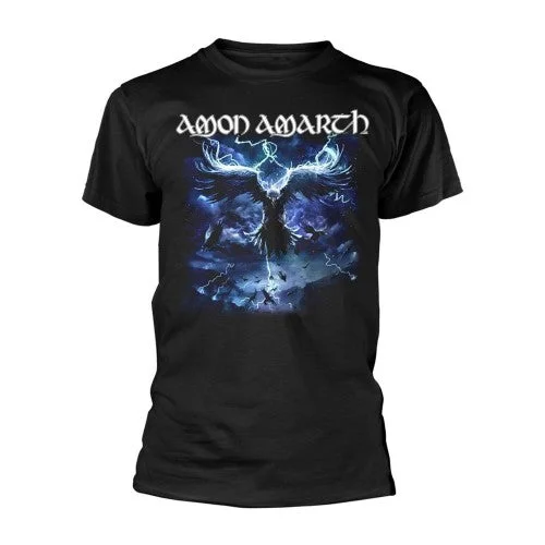 Amon Amarth Unisex Adult Raven´s Flight T-Shirt-- Embroidered Appliqued Beaded
