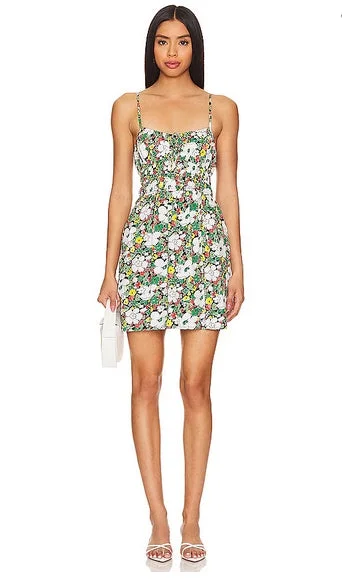 Dress - Faithfull The Brand Lea Mini Dress Stylish Floral Print Mini Dress