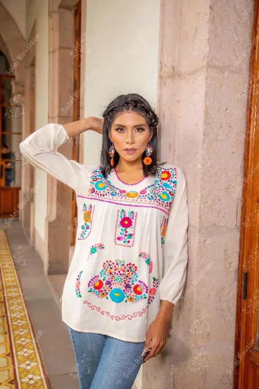 Hilda Blouse Casual Button Blouse
