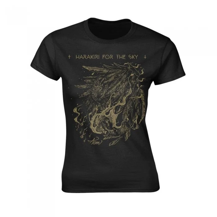 Harakiri For The Sky Womens/Ladies Arson Owl T-Shirt-- Mesh Blend Leather Blend Suede Blend Harakiri For The Sky Womens/Ladies Arson Owl T-Shirt-- Mesh Blend Leather Blend Suede Blend