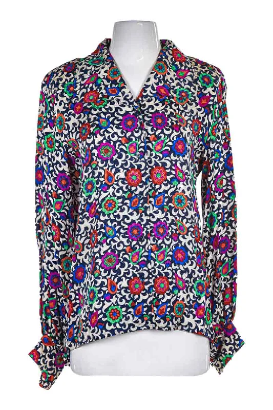 Vintage 70's Yves Saint Laurent Blouse Soft Knit Blouse