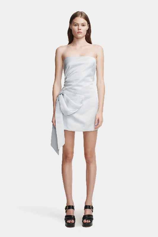 Aspen Mini Dress Glacier Comfortable Zip-Up Mini Dress