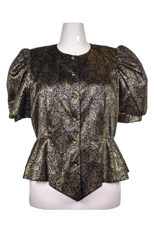 Evenings by Pantagis Blouse Vintage Polka Blouse