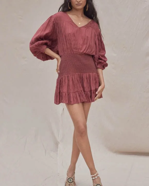 "Nebula Graces Mini Dress" Classic Striped Mini Dress