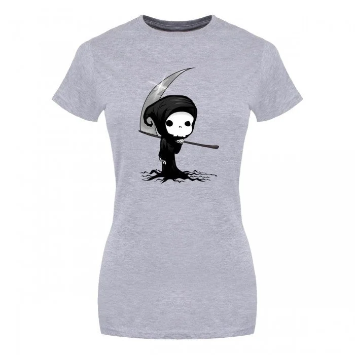 Grindstore Womens/Ladies Mini Reaper T-Shirt-- Terry Blend Velvet Blend Canvas Blend Grindstore Womens/Ladies Mini Reaper T-Shirt-- Terry Blend Velvet Blend Canvas Blend