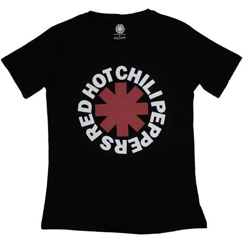 Red Hot Chilli Peppers Womens/Ladies Classic Asterisk T-Shirt-- Elasticated Padded Insulated