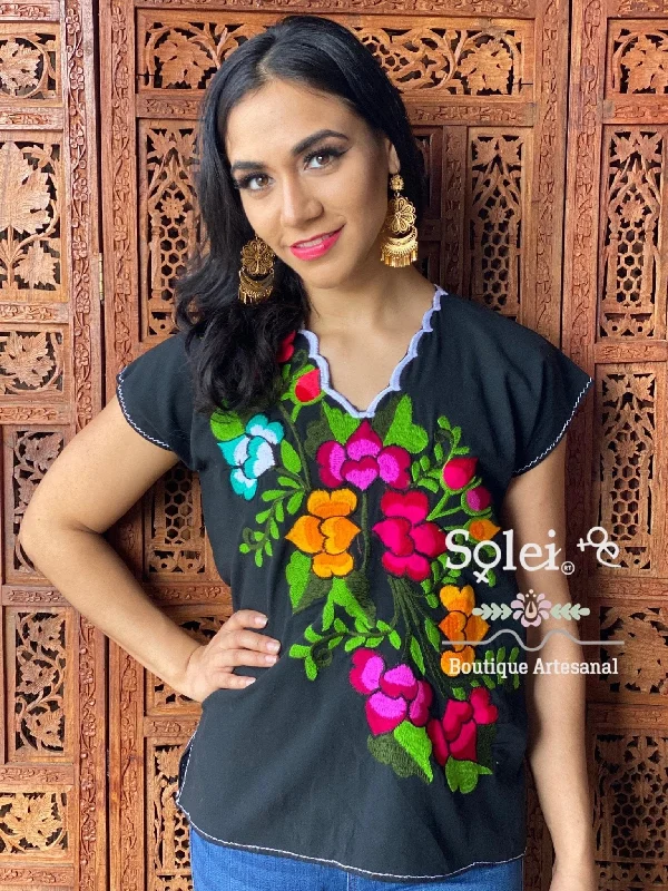 Guia Floral Blouse Soft Knit Blouse