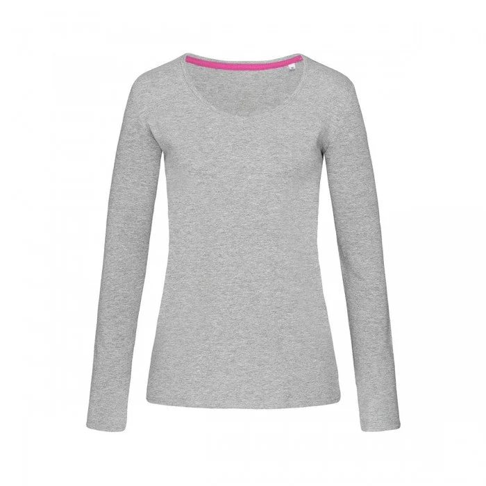 Stedman Stars Womens/Ladies Claire Long-Sleeved T-Shirt-- Beaded Sequined Faux Fur