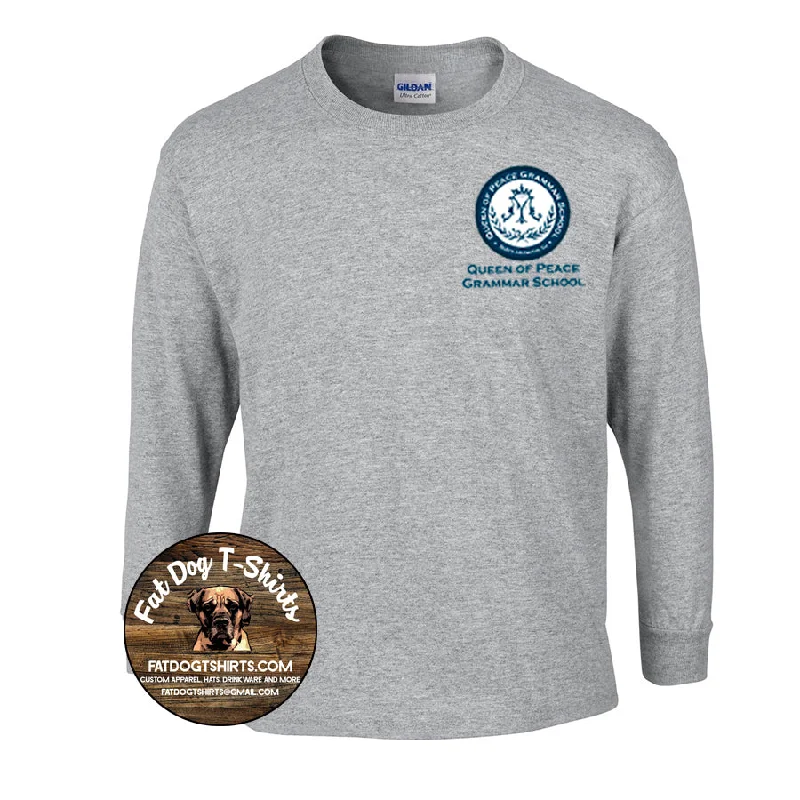 QUEEN OF PEACE LONG SLEEVE T-SHIRT-YOUTH/ADULT-- Handmade Hand-knitted Hand-woven