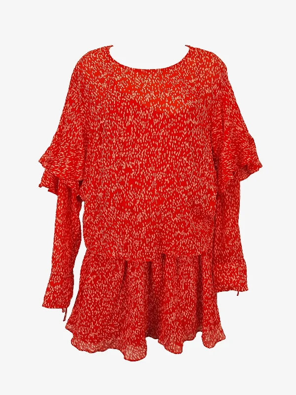 Seed Speckled Two Piece Flowy Mini Dress Size 12 Stylish Sweetheart Mini Dress