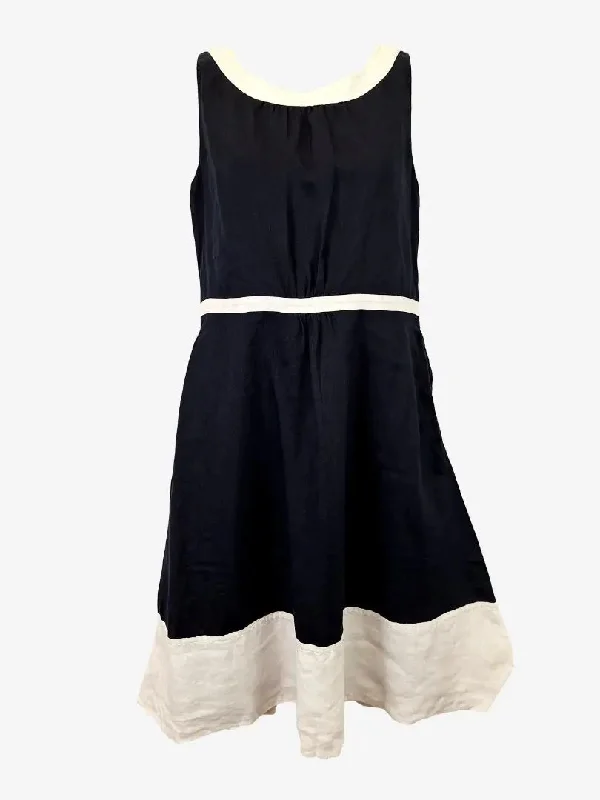 Tommy Hilfiger Elegant A Line Cotton Mini Dress Size 10 Stylish Ruffle Mini Dress