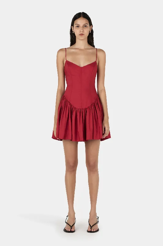 Sonja Mini Dress Samba Red Cozy Sweater Mini Dress