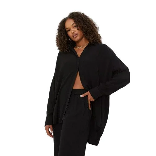 Dorothy Perkins Womens/Ladies Crinkle Tall Oversized Shirt-- Nylon Fabric Polyester Fabric Spandex Fabric