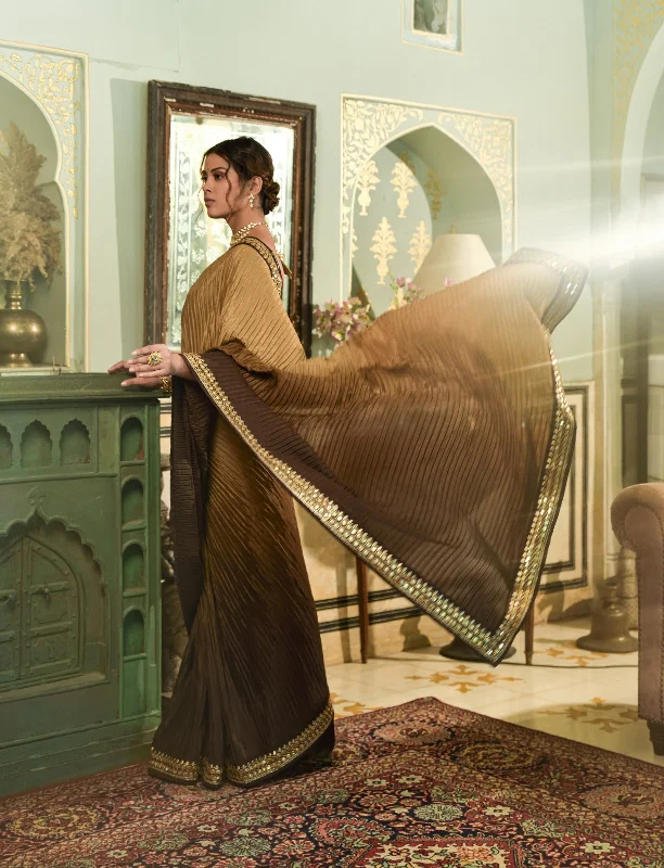 Aastha Fashion Multi Soft Chinon Silk Chinon Crush Embroidered Mirror Kari Lace Saree With Blouse Piece Saree Peter Pan Collar Blouse Aastha Fashion Multi Soft Chinon Silk Chinon Crush Embroidered Mirror Kari Lace Saree With Blouse Piece Saree Peter Pan Collar Blouse
