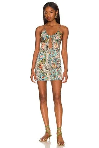 Fernanda Keyhole Mini Dress Classic Shift Mini Dress