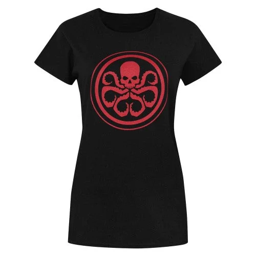 Marvel Womens/Ladies Hydra Logo T-Shirt-- Modern Contemporary Chic