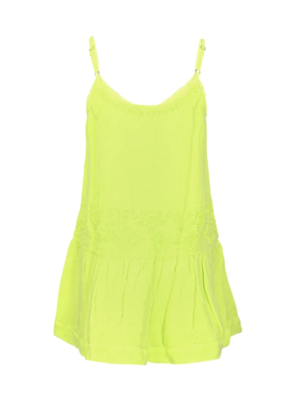 Cruz Lemon Mini Dress Stylish Button-Down Mini Dress