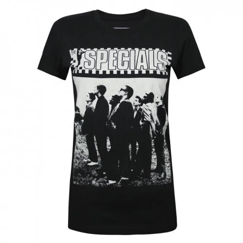 Dirty Cotton Scoundrels Womens/Ladies Album The Specials T-Shirt-- Hooded Caped Shawl Collar Dirty Cotton Scoundrels Womens/Ladies Album The Specials T-Shirt-- Hooded Caped Shawl Collar