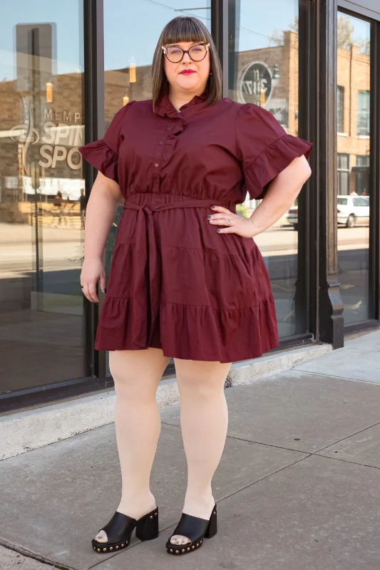 Alice Mini Dress - PLUS Modern Satin Mini Dress