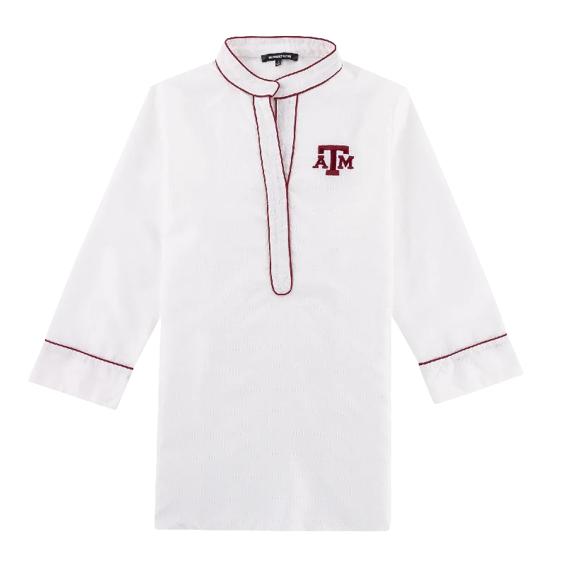 Texas A&M Galway V Neck Blouse Soft Modal Blouse