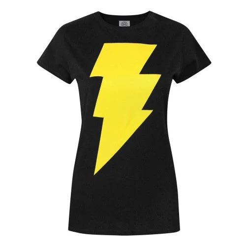 Shazam Womens/Ladies Logo T-Shirt-- Elasticated Padded Insulated