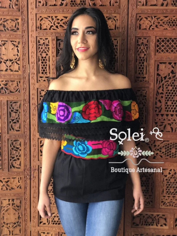 Campesina Zinacatan Fina Blouse Wrap Front Blouse