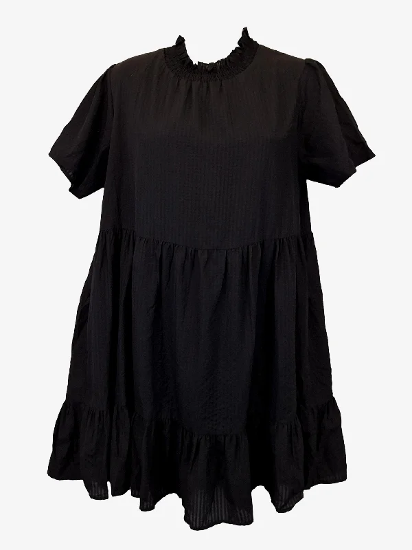 Seed Light Tiered Summer Mini Dress Size 10 Cozy Knitted Mini Dress