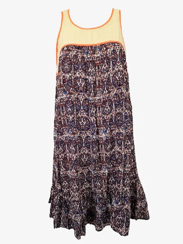 Ella Moss Paisley Tank Mini Dress Size M Modern Satin Mini Dress