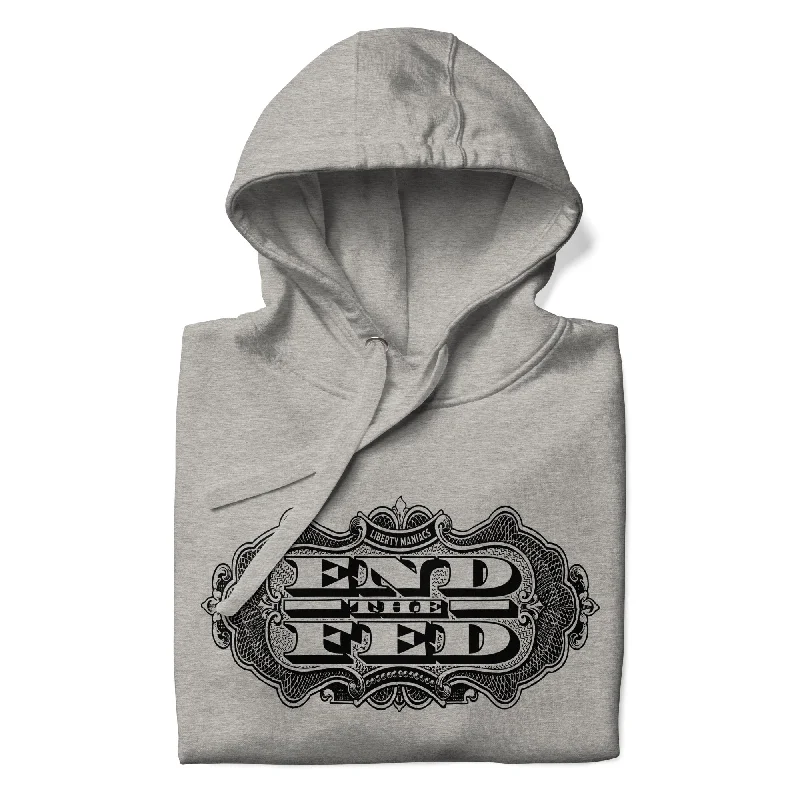 End the Fed Graphic Hoodie Hoodie with Zipper Placket Modern Functional