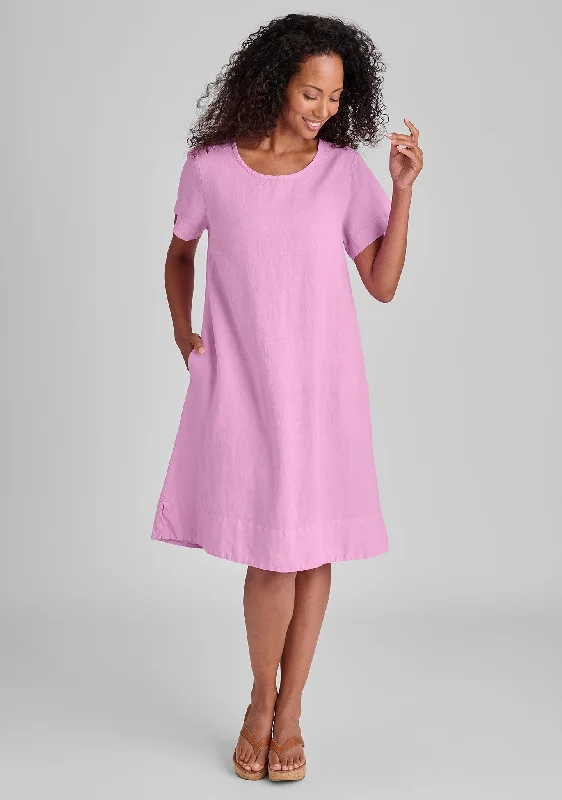 Roadie Tee Dress - Linen Dress Tunics Gym athletic