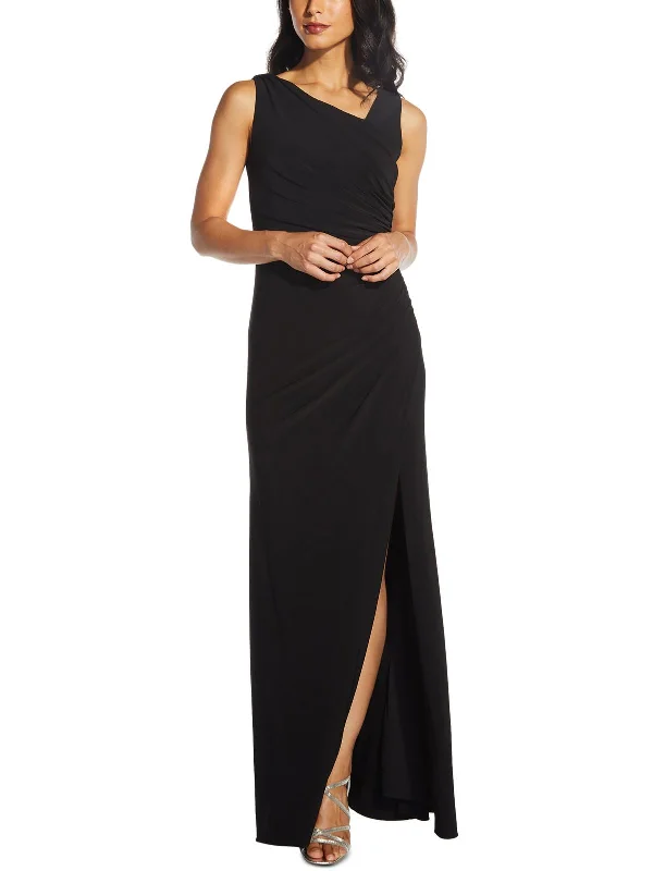 Womens Sequin Back Ruched Evening Dress Tunics Versatile functional