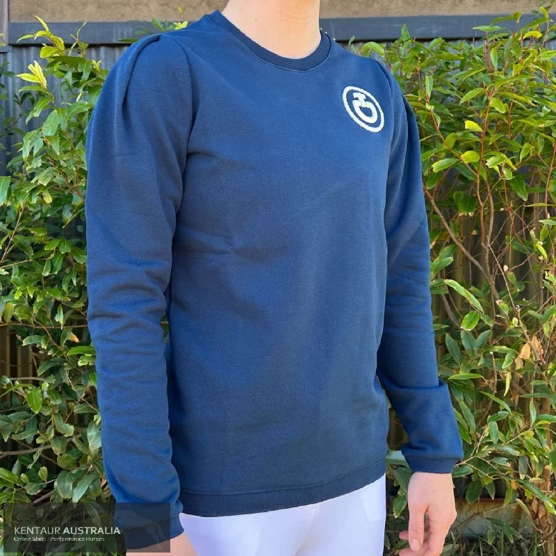Cavalleria Toscana 'CT Emblem Puff Sleeve' Womens Sweatshirt Hoodie with Patch Decorative Personalized Cavalleria Toscana 'CT Emblem Puff Sleeve' Womens Sweatshirt Hoodie with Patch Decorative Personalized