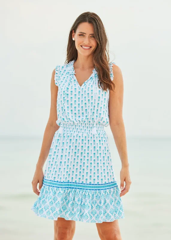 Cabana Life Amalfi Smocked Waist Dress Tunics Luxurious high-end