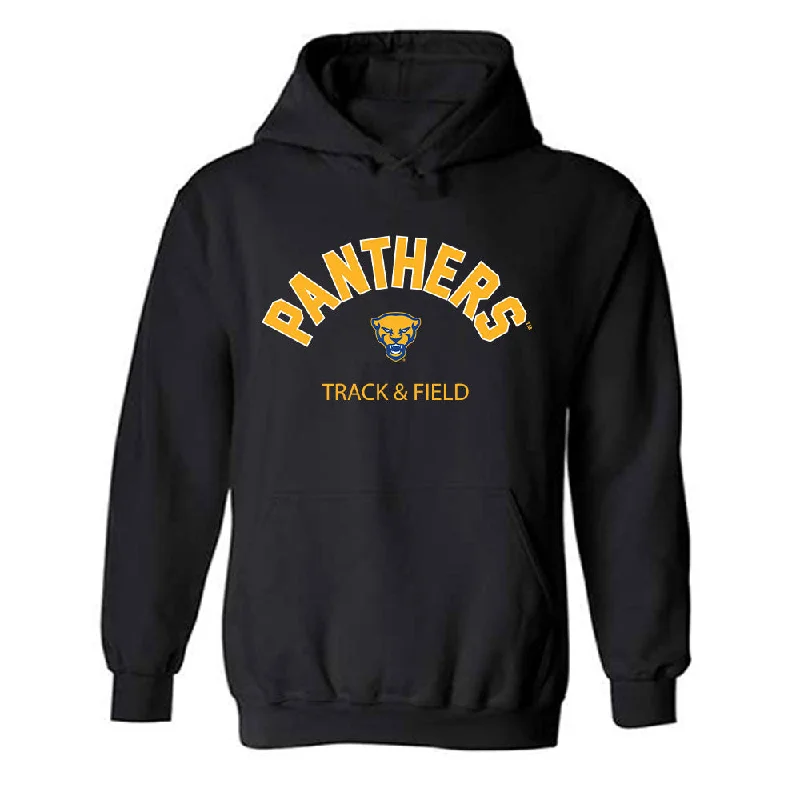 Pittsburgh - NCAA Women's Track & Field : Maya Maycock - Classic Fashion Shersey Hooded Sweatshirt Hoodie with Pattern Geometric Abstract Pittsburgh - NCAA Women's Track & Field : Maya Maycock - Classic Fashion Shersey Hooded Sweatshirt Hoodie with Pattern Geometric Abstract