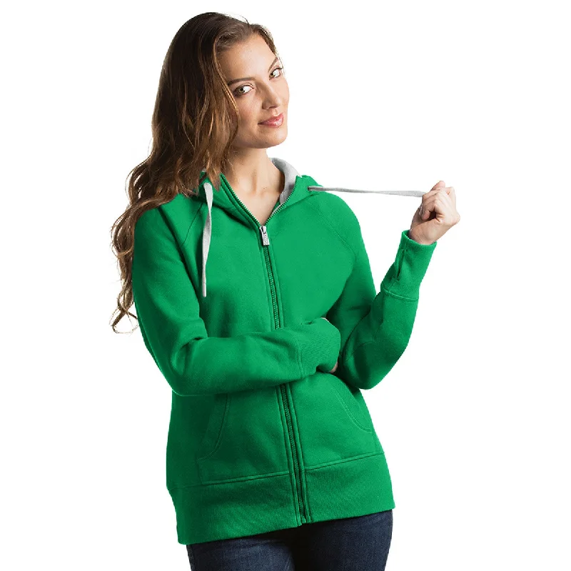Antigua Women's Celtic Green Victory Hoodie Hoodie with Emblem Brand Identity