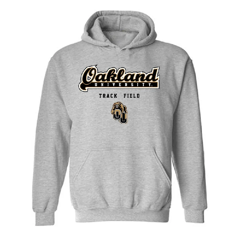 Oakland - NCAA Women's Track & Field : Desteny DeJarnett - Classic Shersey Hooded Sweatshirt Hoodie with Pastel Soft Subtle Oakland - NCAA Women's Track & Field : Desteny DeJarnett - Classic Shersey Hooded Sweatshirt Hoodie with Pastel Soft Subtle