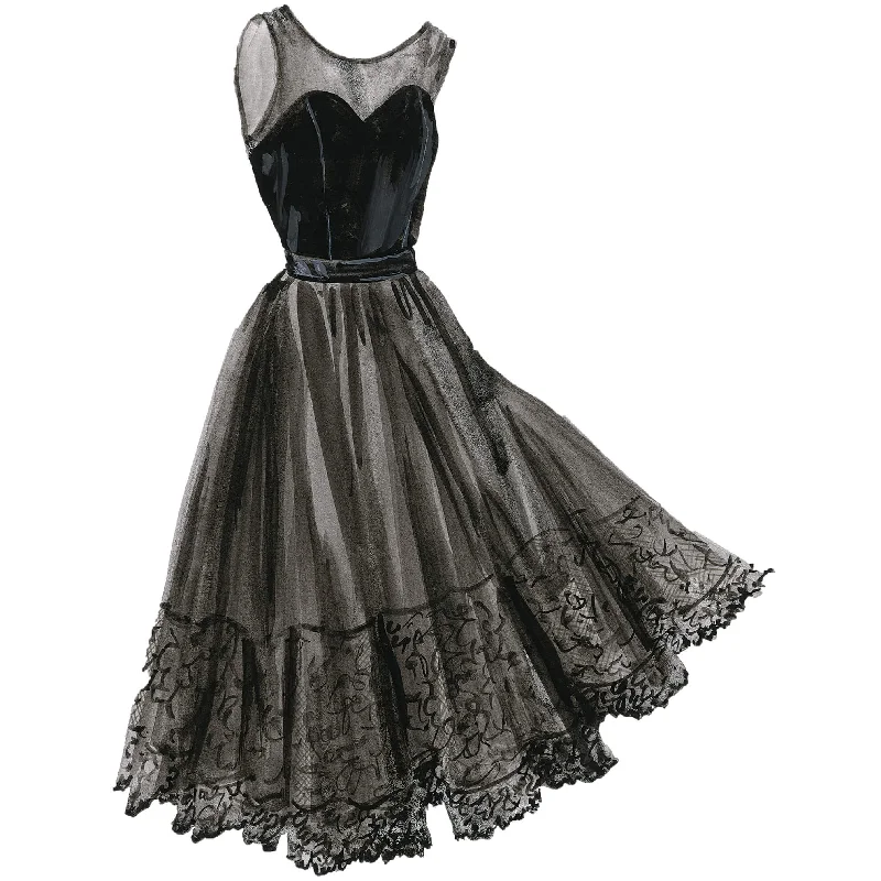 Isabella's Lace Hem Dress Tunics Stylish modern