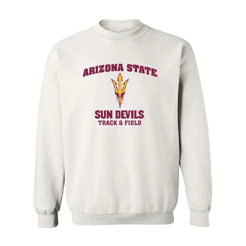 Arizona State - NCAA Women's Track & Field : Harlie Medrano - Sports Shersey Crewneck Sweatshirt Hoodie with Mesh Breathable Sporty