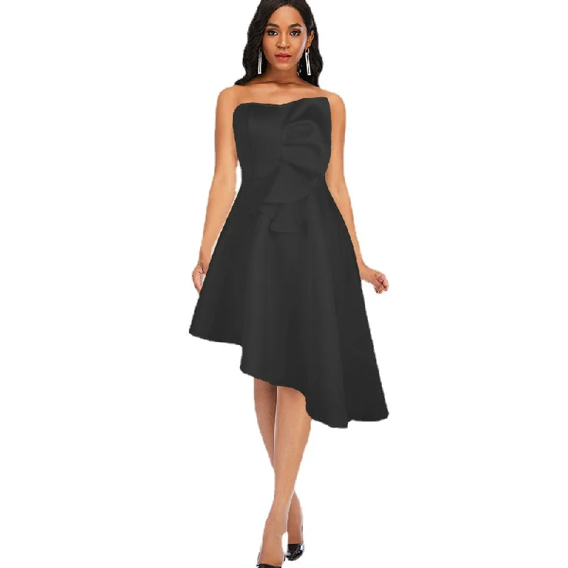 Sexy Bra No Sleeve High Waist Asymmetric Hem Women''s Dress Party Dresses Tunics Chic fashionable Sexy Bra No Sleeve High Waist Asymmetric Hem Women''s Dress Party Dresses Tunics Chic fashionable