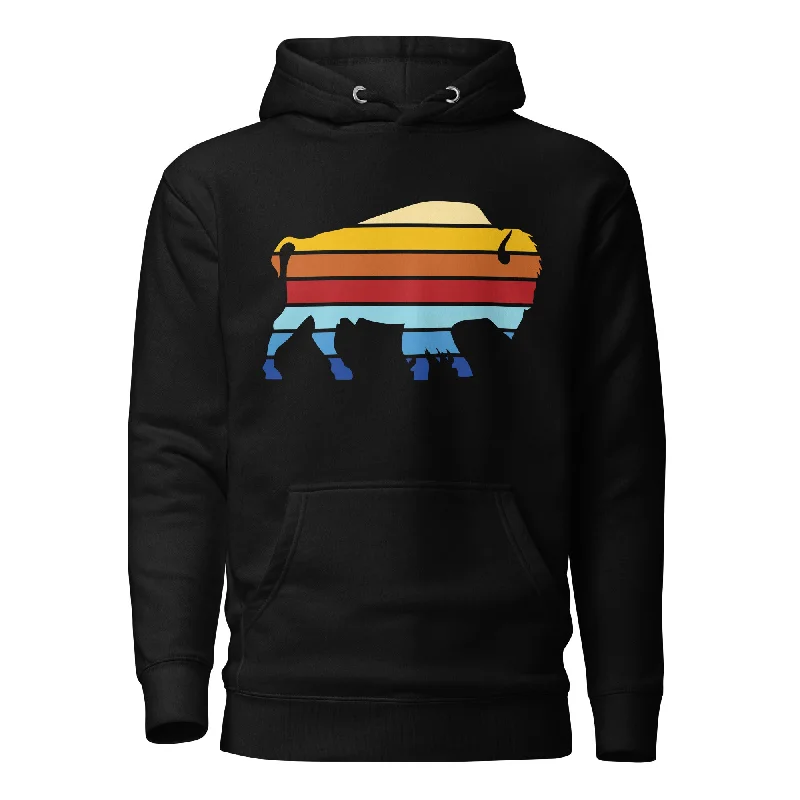 Bison Stack Hoodie Oversized Hoodie Comfort Casual