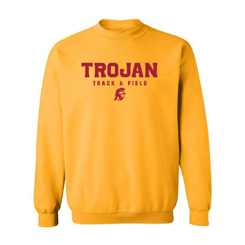 USC - NCAA Women's Track & Field : Rachael Uvieghara - Crewneck Sweatshirt Hoodie with Mock Neck Collared Structured