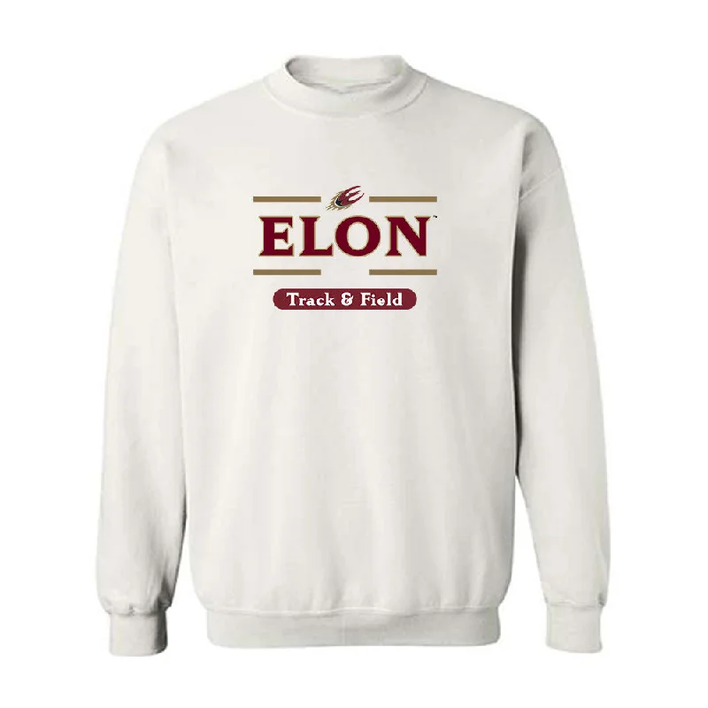 Elon - NCAA Women's Track & Field : Meghan Wilcox - Classic Fashion Shersey Crewneck Sweatshirt Hoodie with Zipper Placket Modern Functional Elon - NCAA Women's Track & Field : Meghan Wilcox - Classic Fashion Shersey Crewneck Sweatshirt Hoodie with Zipper Placket Modern Functional