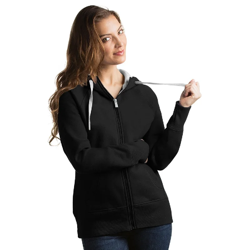 Antigua Women's Black Victory Hoodie Hoodie with Hood Adjustable Protection