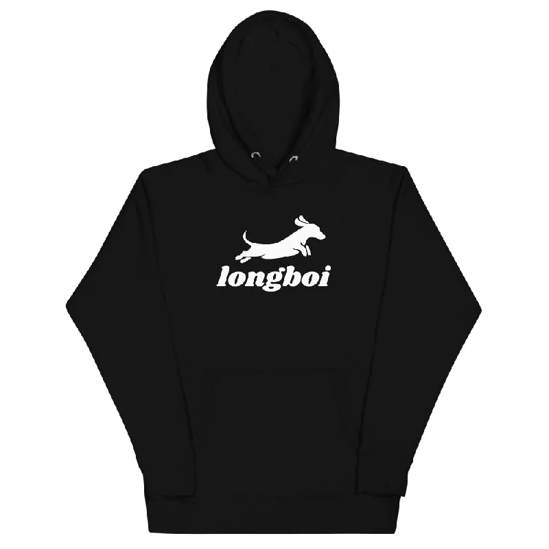 Women's Longboi™OG Hoodie Hoodie with Hem Raw Edge Edgy Unfinished