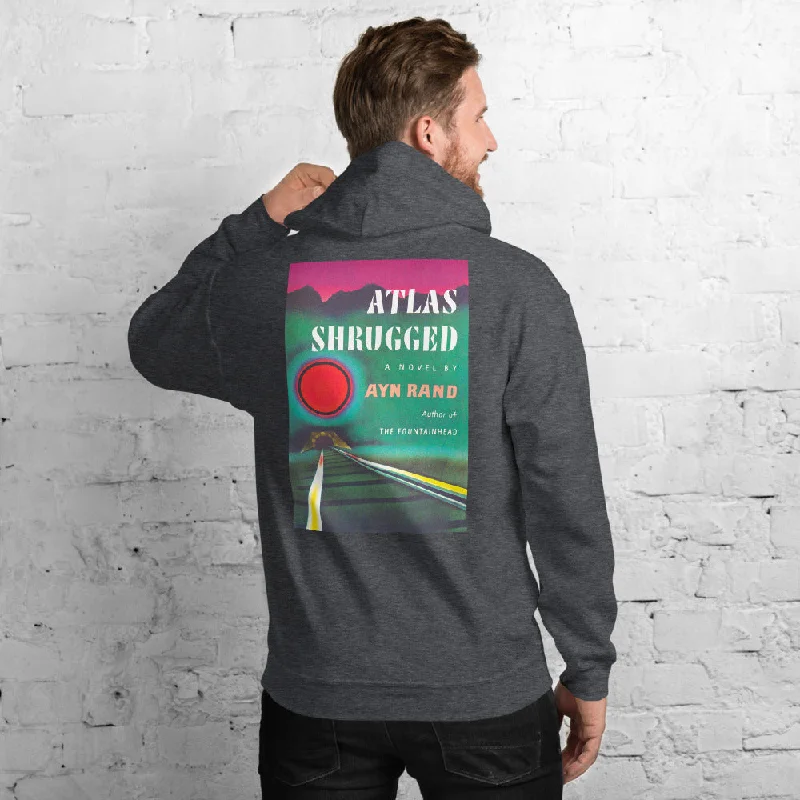 Atlas Shrugged Unisex Hoodie Hoodie with Gradient Ombre Colorful