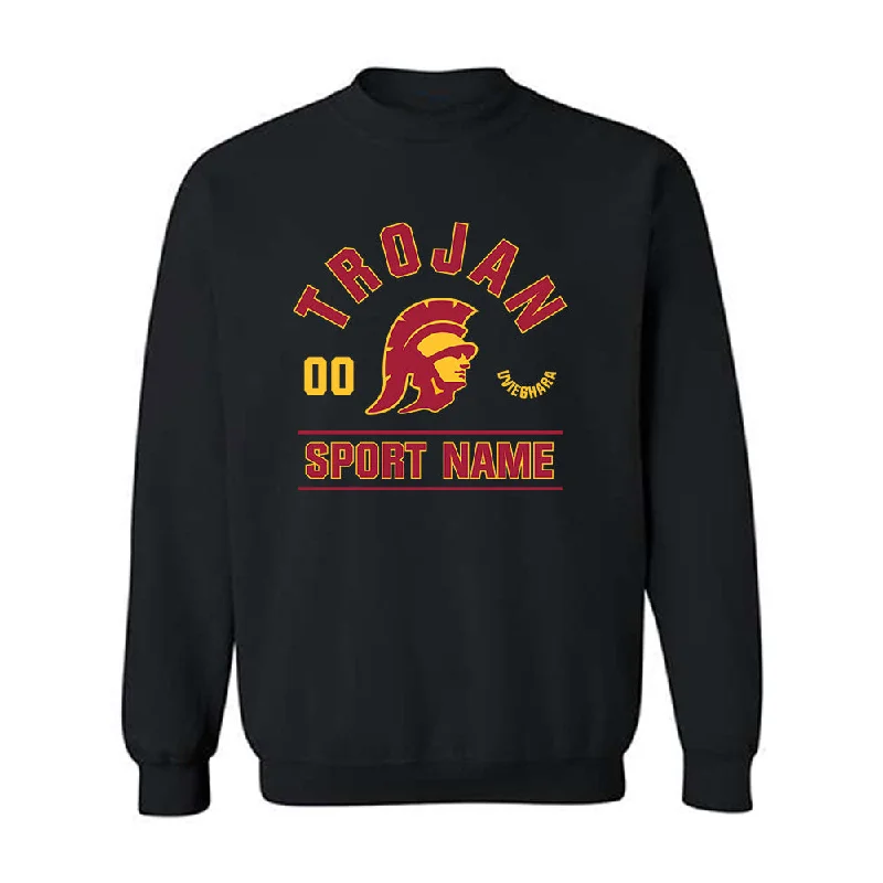 USC - NCAA Women's Track & Field : Rachael Uvieghara - Classic Fashion Shersey Crewneck Sweatshirt Hoodie with Zipper Placket Modern Functional