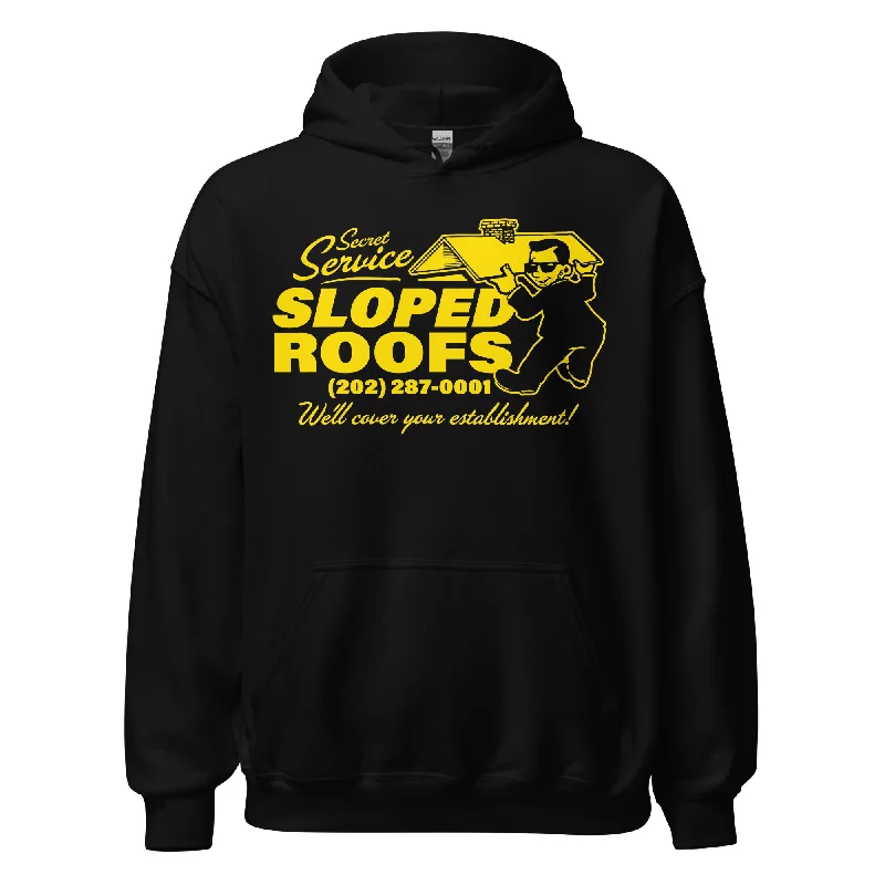 Secret Service Sloped Roofs Hoodie Hoodie with Relaxed Fit Easy Casual