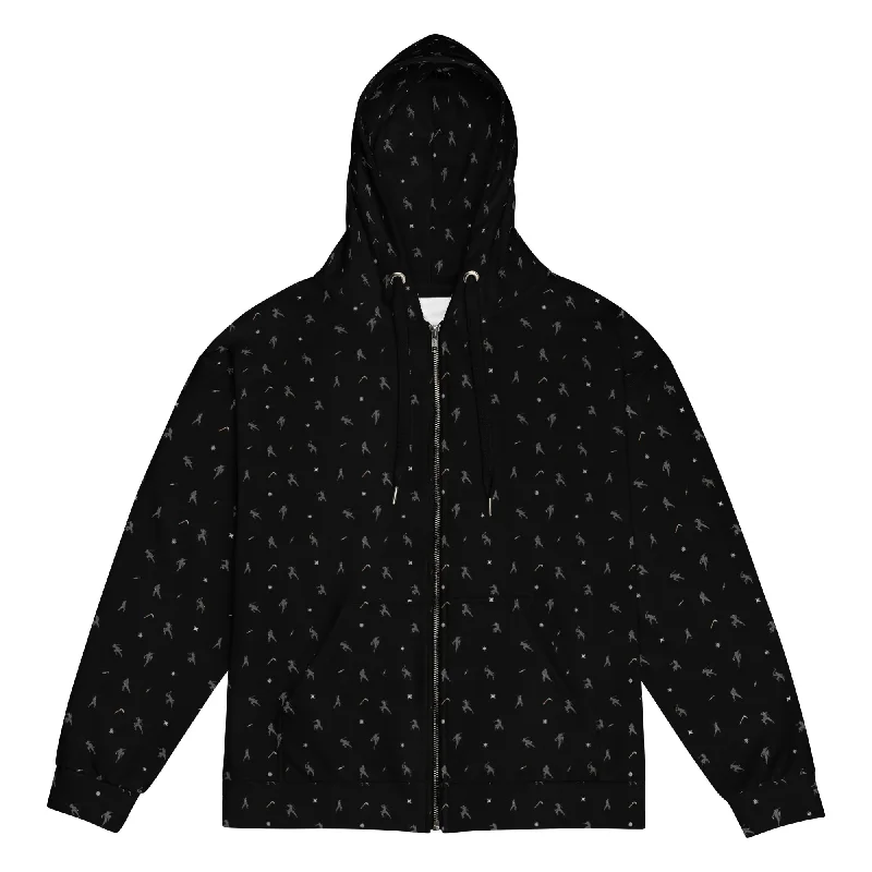 Ninjas Zip Hoodie Hoodie with Hood Adjustable Protection