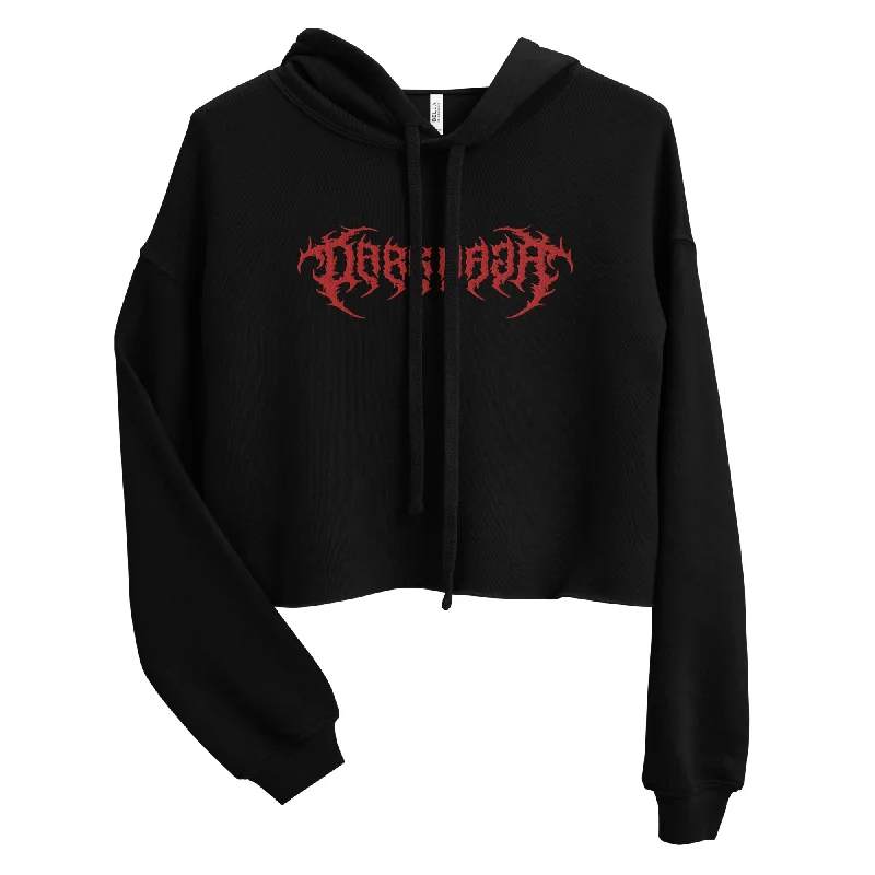 Dark MAGA Crop Hoodie Hoodie with Cuffed Sleeves Snug Secure